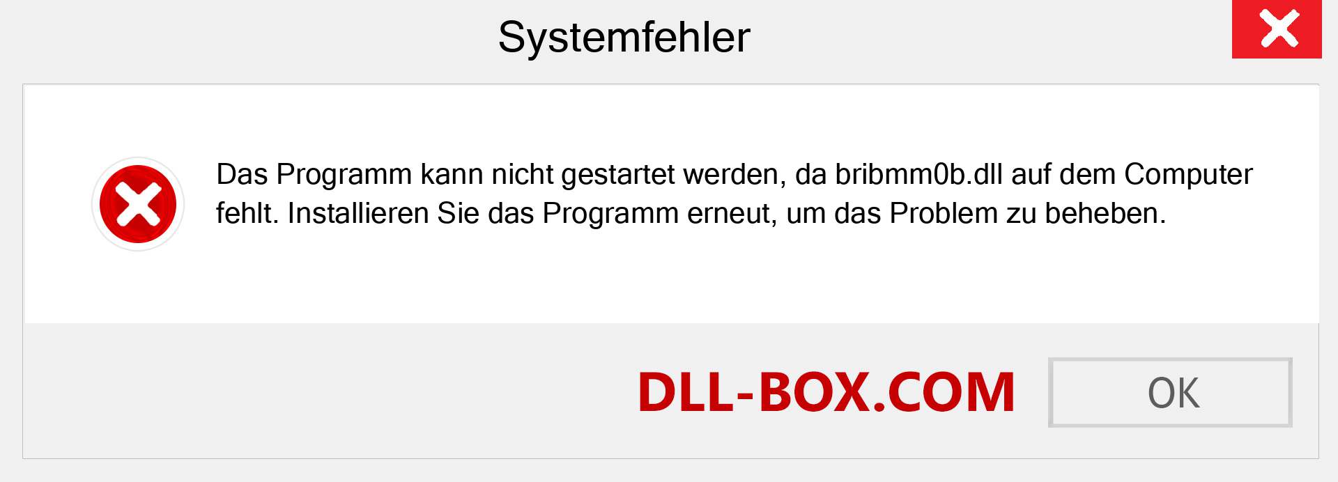 bribmm0b.dll-Datei fehlt?. Download für Windows 7, 8, 10 - Fix bribmm0b dll Missing Error unter Windows, Fotos, Bildern